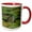Red/White, variant on 3drose, Red-eared Slider Turtle, Rio Grande Valley, Texas - Us44 Rnu0218 - Rolf Nussbaumer, 15oz Two-tone Red Mug