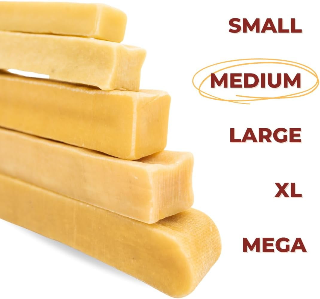 Bully Bunches Medium Authentic Himalayan Yak Chew (MEDIUM) - 6 Pack