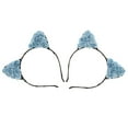 thumbnail image 1 of 2 uds., Flor de papel, de gato, accesorios para el cabello, disfraz de , diadema, accesorios para fotografía Azul Salvador Diadema de orejas de gato, 1 of 10