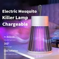 thumbnail image 4 of Lámpara eléctrica para matar mosquitos, control de insectos, insectos y moscas (carga USB gris) Ehuebsd  Para estrenar, 4 of 9