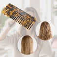 thumbnail image 6 of Unique Bargains 1 Pc Nineteen-tooth Rectangular Hair Comb Tortoiseshell Color Acetate Sheet, 6 of 6