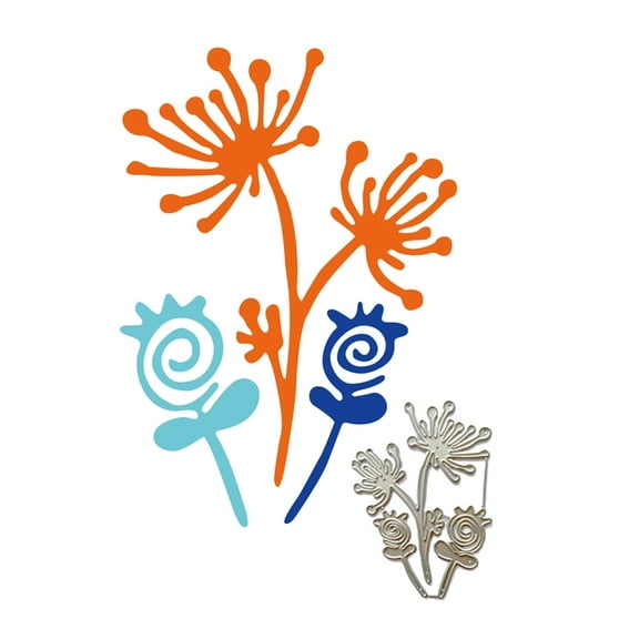 ZPAQI Flower Embossing Die Cuts for Birthday Card Making DIY Craft Scrapbooking