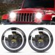thumbnail image 1 of 2 Pack 7 Inch IP68 Waterproof LED Headlights 6500K 75W Hi/Lo Beam for Off-Road Vehicles, 1 of 4