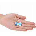 thumbnail image 5 of Etiquetas de identificación de mascotas personalizadas Hundemarken Legierung Katzenmarken Hundeknochen geformte etiquetas blancas Charm Charm Identifikationsanhänger (Blau), 5 of 5