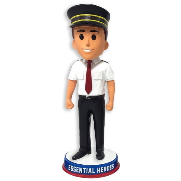 Train Conductor Train Engineer Essential Heroes Bobblehead Male Light Skin Tone