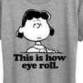 thumbnail image 3 of Peanuts - This Is How Eye Roll - Women's Short Sleeve Graphic T-Shirt, 3 of 6