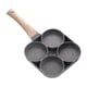 thumbnail image 5 of Sartén para huevos, sartén de aluminio para freír huevos de 4 tazas, sartén antiadherente para freír huevos Estufa de gas + Cocina de inducción, 5 of 9