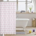thumbnail image 3 of Manfei Minimalist Bow Shower Curtain 72Wx72L,Dreamy Princess Bowknot Bathroom Curtain, 3 of 5