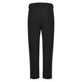 thumbnail image 3 of Chino Pants for Men Casual Business Straight Leg Suit Pants with Pockets Solid Color Work Trousers, Black, XL, 3 of 6