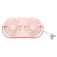 thumbnail image 2 of Ventilador ajustable, ventilador de escritorio de doble cabezal rosa Ventilador de doble cabezal Rendimiento comprobado, 2 of 12
