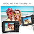 thumbnail image 3 of FIEWESEY HD 1080P Home Digital Camera Camcorder 16MP Digital SLR Camera 4X Digital Zoom with 1.77 Inch LCD Screen for Christmas Birthday Kids Gifts (Black), 3 of 6