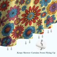 thumbnail image 6 of Pioneer Flower Floral Print Pattern Shower Curtain 72"x72", Bathroom Decorative Shower Curtain Set with 12 Hooks, Waterproof Washable, 6 of 6