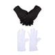thumbnail image 3 of Guantes de etiqueta Qarigey Diseño de rayas estéreo Tejido de poliéster, 3 of 6
