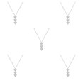 thumbnail image 1 of Minnieouse Collares de niña Decoración colgante Cadena de clavícula para decoración de vestidos Plata Plata 5piezas Minnieouse CBP199265, 1 of 5