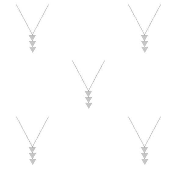 Minnieouse Collares de niña Decoración colgante Cadena de clavícula para decoración de vestidos Plata Plata 5piezas Minnieouse CBP199265