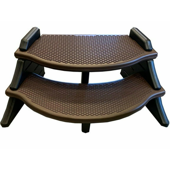 Confer Plastics ESS Resin Edge Spa & Hot Tube Step (Various Colors Available), Espresso