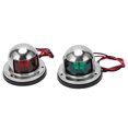 thumbnail image 3 of Red Green Boat Light,  Rustproof Marine Red Green Signal Lamp  For Boat, 3 of 8