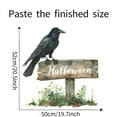 thumbnail image 3 of Halloween Crow Signpost Wall Sticker Wall Decal, Large & Vivid Design for Walls, Doors, Windows Living Room Bedroom Study Decoration, 3 of 7