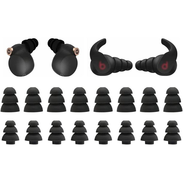 20 Pcs Triple Flange Ear Tips Silicone Replacement Ear Buds Tips for WF1000XM4 / WF1000XM3