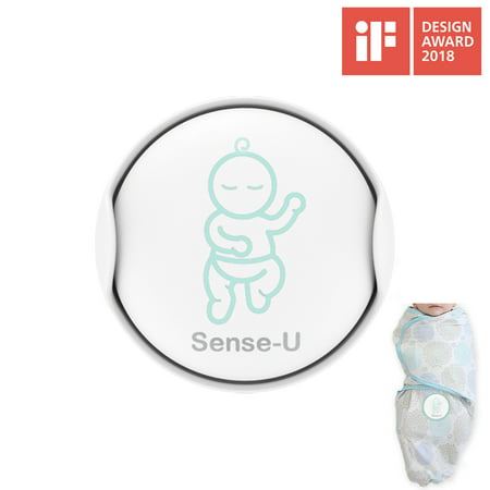 Sense-U Baby Breathing & Rollover Movement Monitor with a FREE Swaddle(Small, 0~3m): Alerts You for No Breathing, Stomach Sleeping, Overheating and Getting Cold with Audible Alarm from Your (Best Small Stage Monitor)
