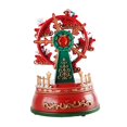 thumbnail image 3 of Rueda de Navidad en miniatura Hugo Casa de pueblo con luces LED, 3 of 10