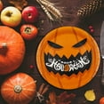 thumbnail image 3 of Loyerfyivos 2024 Halloween Paper Plates Pumpkin Halloween Party Supplies Dinner Plates for Disposable Halloween Birthday Party Decorations for Kids, 10PC - E, 3 of 9