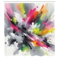 thumbnail image 4 of Ambesonne Colorful Shower Curtain, Contemporary Jumble Tones, 69"Wx70"L, Pale Grey Multicolor, 4 of 4