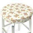 thumbnail image 6 of Goofa Kawaii Bear Printed Stool Covers Round, Waterproof Round Bar Stool Covers Anti-Slip Round Bar Stool Seat Cover with Elastic Bands Durable -, 6 of 7