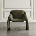 thumbnail image 3 of Jofran Dolce Mid-Century Modern Bent Angle Upholstered Accent Chair, 3 of 9