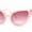 All Pink, variant on Snake Serpent Jewel Frame Plastic Cat Eye Diva Sunglasses White - Clear