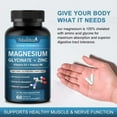thumbnail image 5 of (2 Pack)Magnesium Glycinate 500mg | Chelated for Easy Absorption | Highly Purified Essential | for Muscle, Joint, Heart, & Digestive Health, 5 of 6