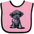 thumbnail image 3 of Inktastic Black Doodle Puppy Boys or Girls Baby Bib, 3 of 4