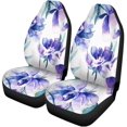 thumbnail image 2 of Juego de 2 fundas para asientos de coche ABPHQTO patrón azul Peonías Acuarela universal, 2 of 4