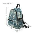 thumbnail image 3 of FORMRS School Backpack with Front Zippered Pocket 12" Student Travel Daypack, Green Flourishing Garden, 3 of 6