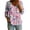 *7-Multicolor, variant on VBVC Women's Floral 3/4 Sleeve Button Down Shirt , Casual Loose V-Neck Blouse For Women, Ladies' Breathable Tunic Tops with Pockets,Multicolor,S-2XL