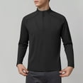 thumbnail image 1 of pstuiky camisa de manga larga para hombre, Ropa deportiva de manga larga y cuello redondo para hombre, lisa, cálida, de color liso top de hombre l, 1 of 7