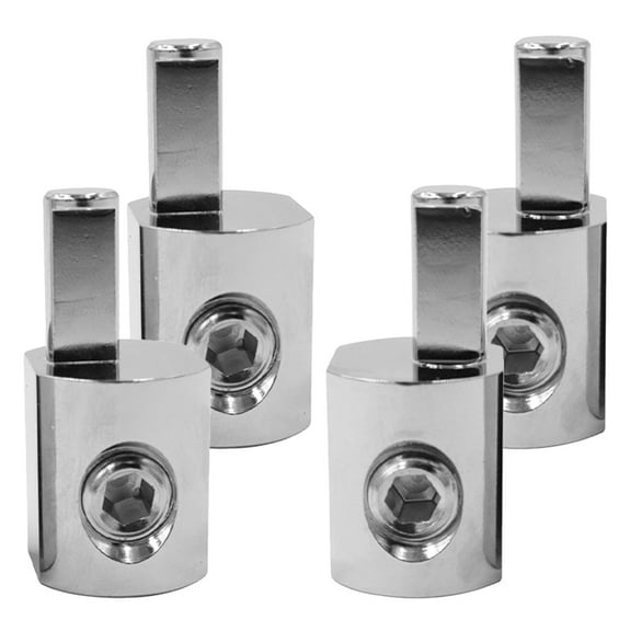 UPGRATOR Speaker Cable Connectors Nickel Plated for Car Audio Installation 2 Pairs 1.6X0.8X0.8In