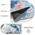 thumbnail image 6 of Coastal Blue Crab Round Area Rug 4 FT, Non Slip Indoor Outdoor Rug, Ocean Nautical Starfish Coral Wooden Washable Soft Circular Carpet Non-Shedding Floor Mat for Coffee Table Nursery Foyer Balcony, 6 of 8