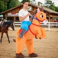 thumbnail image 3 of Disfraz de caballo inflable KOOY para adulto, vaquera y vaquera, Halloween, 3 of 6
