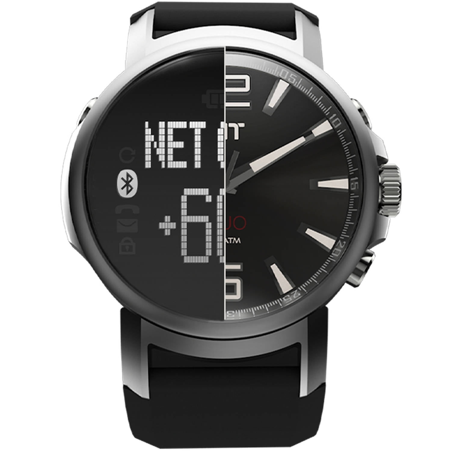 iFit Round Black Duo, Fitness Activity Tracker Wearable - Walmart.com