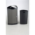thumbnail image 2 of Safco Indoor/Outdoor Receptacle, 20 gal, Charcoal Resin Panels, 2 of 5