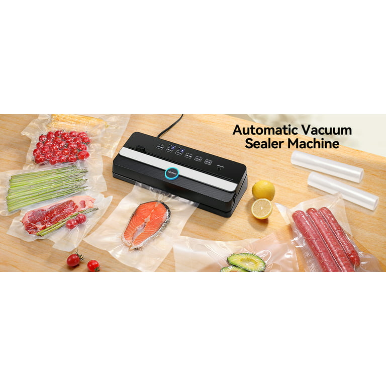 Geryon E2800-C Automatic Food Vacuum Sealer Machine - Black, Open Box.