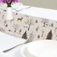 thumbnail image 4 of Yayeee Table Runner 70 inches Long Home Kitchen Dinning Party Decoration, Beige Christmas Forest, 4 of 7