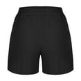 thumbnail image 5 of BLVB Womens Casual Shorts Ealstic Waisted Fashion Beach Shorts Cute Comfy Solid Color Summer Lounge Shorts, 5 of 6