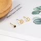 thumbnail image 4 of Pendientes de amor con incrustaciones de diamantes, bonitos pendientes de moda para mujer, pequeños y exquisitos mini pendientes, diseño de corazón de moda, 4 of 5