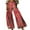 Red, variant on SwiftWear Women's Bohemian Floral Print Linen-Look Wide Leg Pants with Drawstring Waist, Flowy Casual Trousers with Pockets, Comfortable Beachwear Palazzo Trousers S-2XL