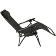 thumbnail image 4 of Ktaxon 2PCS Folding Zero Gravity Reclining Lounge Chairs Outdoor Beach Patio Yard Black, 4 of 11
