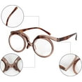 thumbnail image 7 of Universal Presbyopic Glasses Folding Magnifying Reading Eyeglasses Flip-up Lens Make up Glasses +1.0~+4.0, 7 of 7