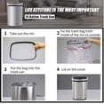 thumbnail image 5 of CL.HPAHKL 50 Liter Motion Sensor Trash Can, 13 Gallon Stainless Steel Kitchen Garbage Can with Lid, Automatic Waste Bin for Home Office, Bathroom, Silver, 5 of 7