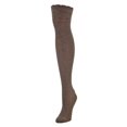 thumbnail image 4 of MeMoi Fine Crosshatch Cotton Blend Over The Knee Socks - Womens - Female, One Size, Medium Gray Heather, 4 of 5